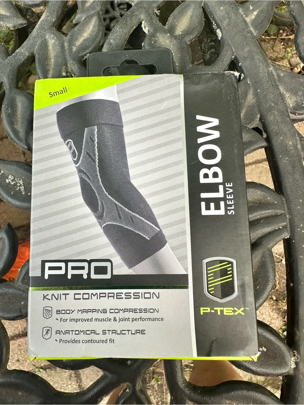 Knit Compression Elbow Sleeve - Black (Small)